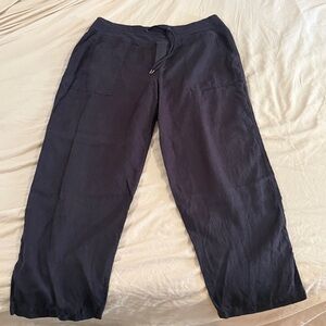 James Perse Black Linen Pants